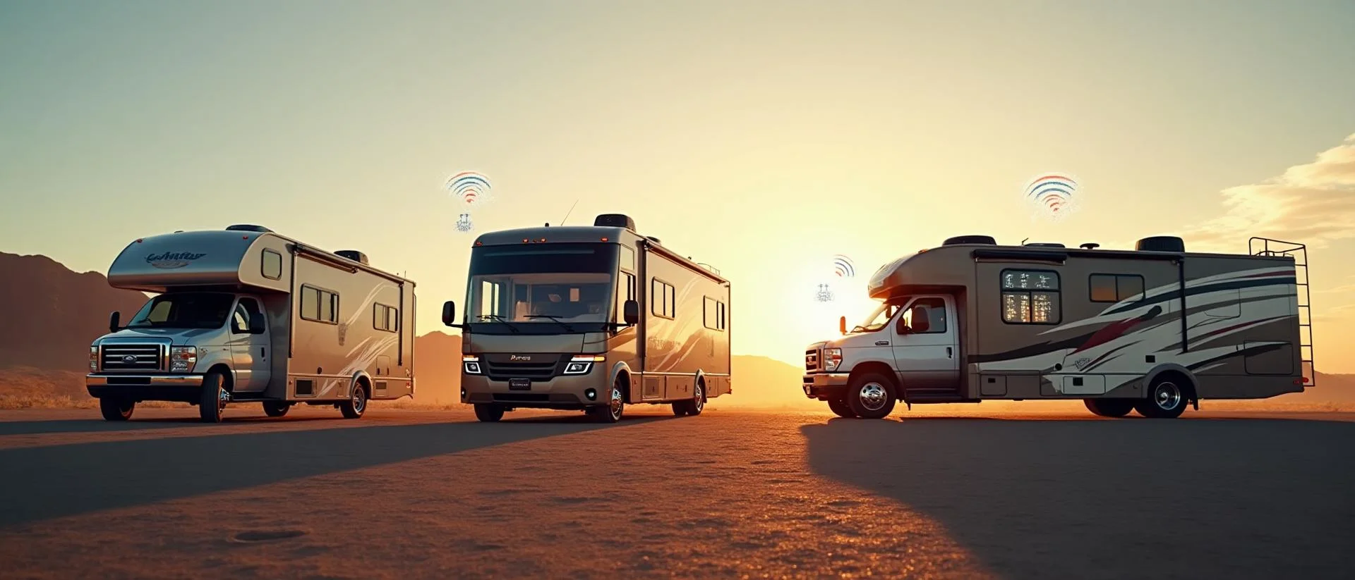 RV technology tiers comparison showing different levels of technology from basic to advanced luxury systems