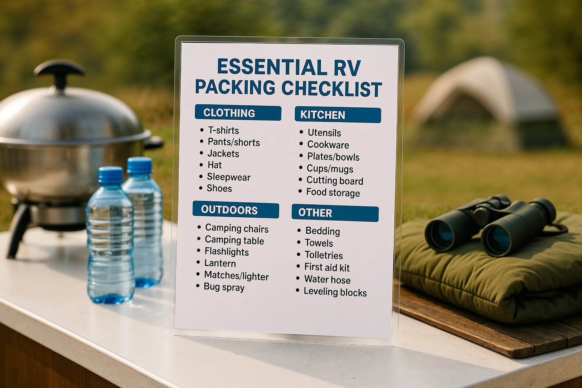 Essential RV Packing Checklist